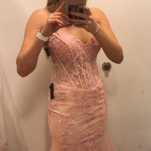 Prom Dress, Color: Light Pink, Brand: Camille La Vie, Size: 8